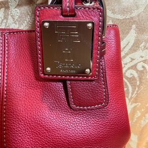 Tignanello red leather satchel , 12-A2Aa